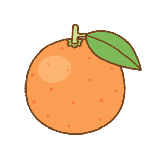 オレンジのフリーイラスト Clip art of orange
