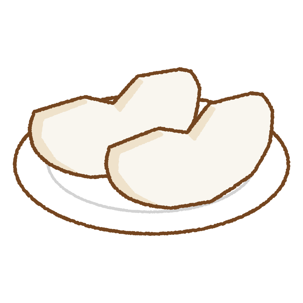 切った梨のフリーイラスト Clip art of cut pear