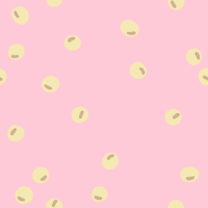 大豆柄のパターンのフリーイラスト Clip art of soy-beans pattern