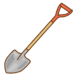 シャベルのイラスト