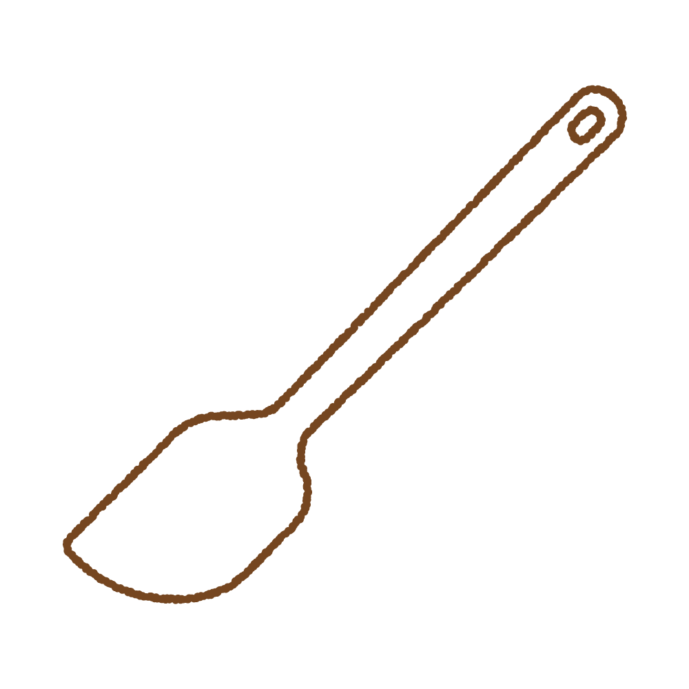 スパチュラのフリーイラスト Clip art of spatula