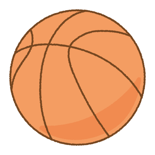 バスケットボールのボールのイラスト