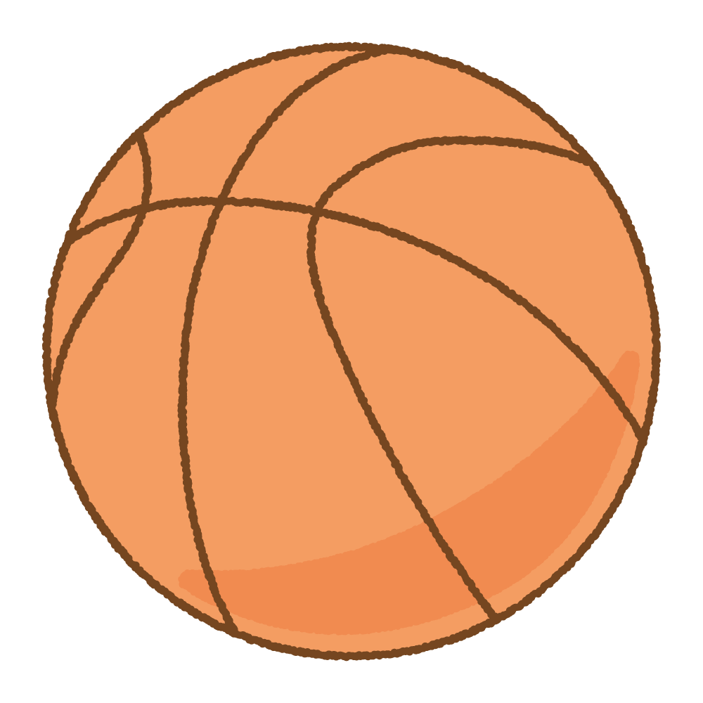 バスケットボールのボールのフリーイラスト Clip art of basketball