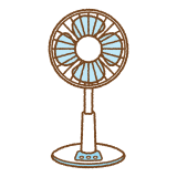 扇風機のフリーイラスト Clip art of electric-fan