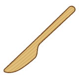 木のナイフのイラスト