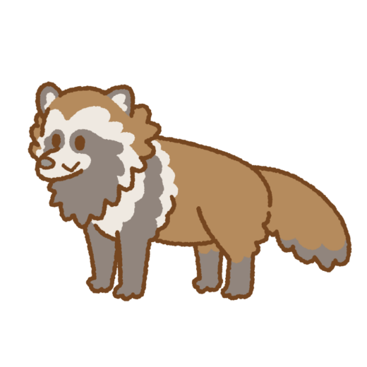 タヌキのイラスト
