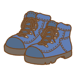 登山靴のフリーイラスト Clip art of hiking boots