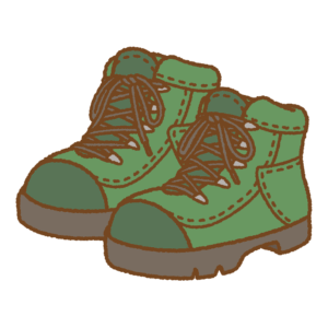 登山靴のフリーイラスト Clip art of hiking boots
