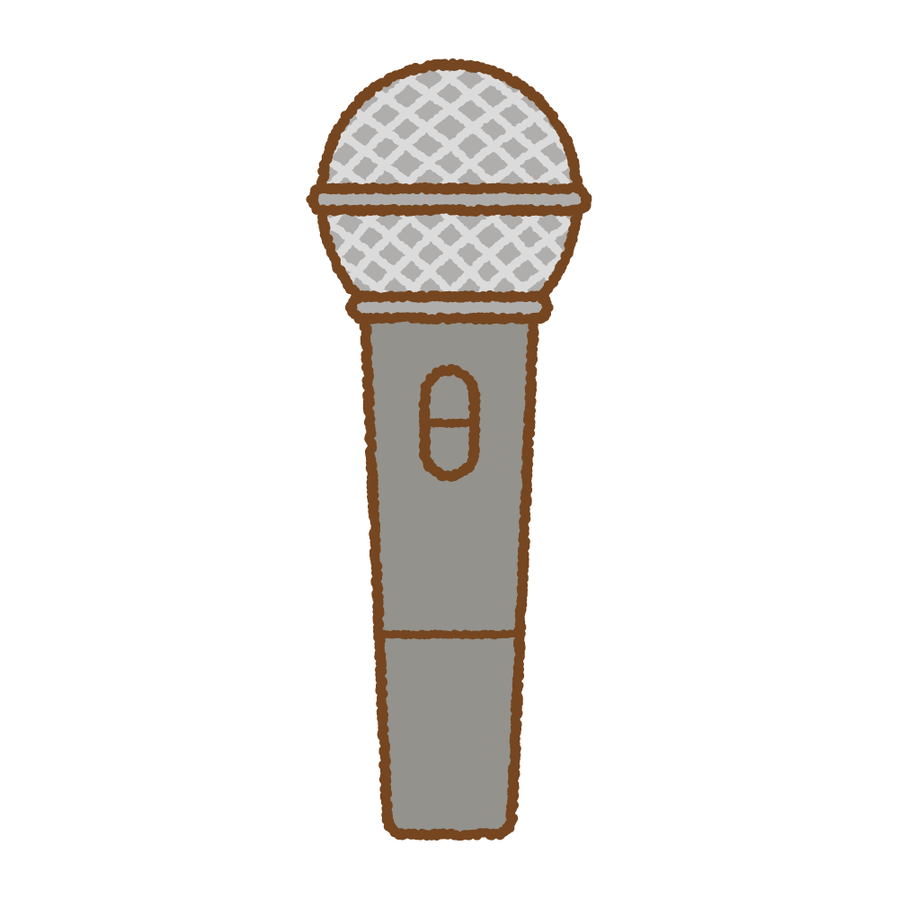 マイクのフリーイラスト Clip art of microphone