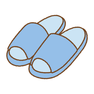 スリッパのフリーイラスト Clip art of slipper