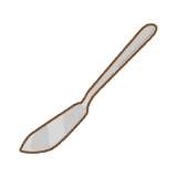バターナイフのフリーイラスト Clip art of butter-knife
