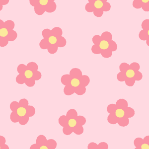 花柄のパターン素材のフリーイラスト Clip art of flower-pattern
