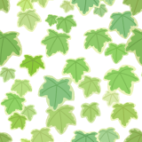アイビーのパターン素材のフリーイラスト Clip art of ivy pattern