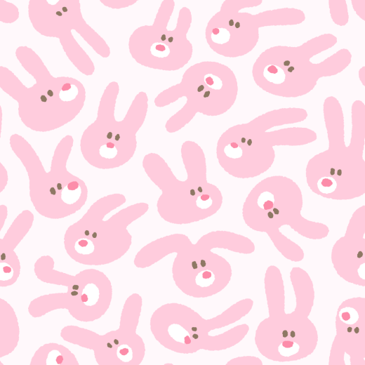 ウサギのパターン素材のイラスト