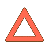 三角の記号のフリーイラスト Clip art of triangle-sign