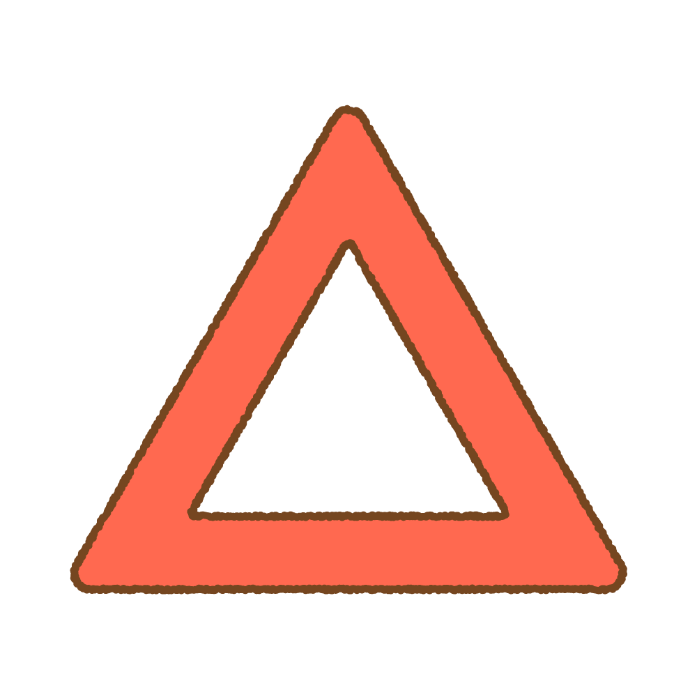 三角の記号のフリーイラスト Clip art of triangle-sign