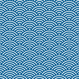 青海波のパターン素材のイラスト