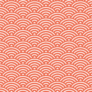 青海波のパターンのフリーイラスト Clip art of seigaiha-pattern