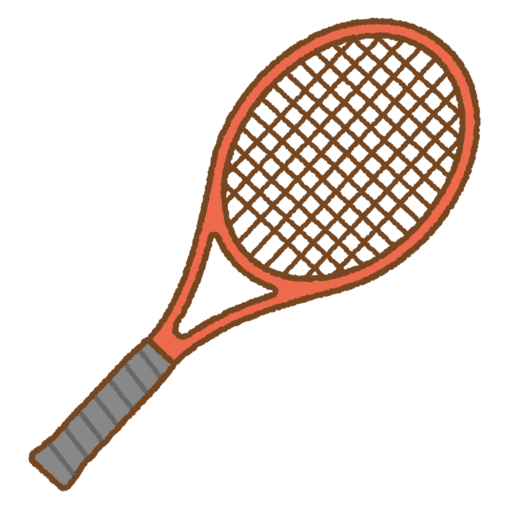 テニスラケットのイラスト 商用okの無料イラスト素材サイト ツカッテ