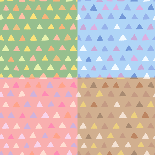 三角形柄のパターン素材のイラスト