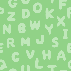 アルファベット柄のパターンのフリーイラスト Clip art of alphabet-pattern