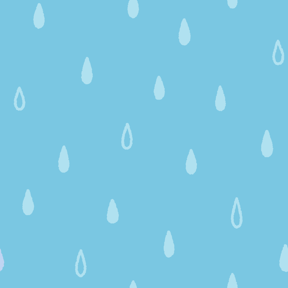 雨のパターン素材のフリーイラスト Clip art of rain pattern