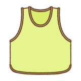 ビブスのフリーイラスト Clip art of bibs-vest