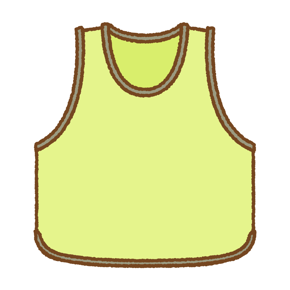 ビブスのフリーイラスト Clip art of bibs-vest