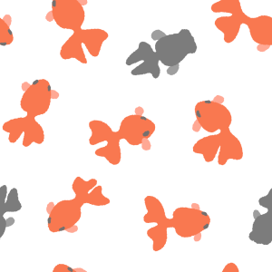 金魚のパターン素材のフリーイラスト Clip art of kingyo-pattern
