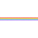 虹のライン素材のフリーイラスト Clip art of rainbow-line