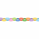 輪飾りのライン素材のフリーイラスト Clip art of wakazari-line