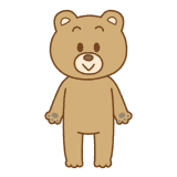 クマのキャラクターのイラスト