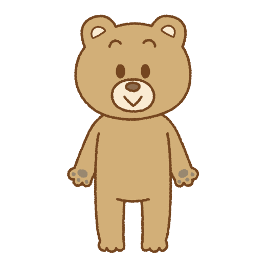 クマのキャラクターのイラスト