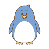 ペンギンのキャラクターのフリーイラスト Clip art of penguin character