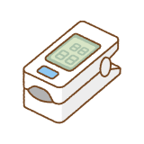 パルスオキシメーターのフリーイラスト Clip art of pulse oximeter