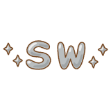 「SW」の文字のフリーイラスト Clip art of SW