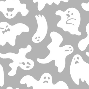 ハロウィンおばけのパターン素材のフリーイラスト Clip art of ghost-halloween pattern