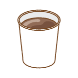 紙コップのコーヒーのフリーイラスト Clip art of paper-cup coffee