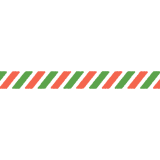 クリスマスカラーの斜めストライプのライン素材のフリーイラスト Clip art of christmas diagonal-stripes line