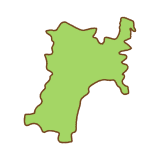 宮城県の地図のフリーイラスト Clip art of miyagi-prefecture map