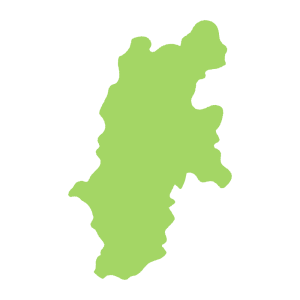 長野県の地図のフリーイラスト Clip art of nagano-prefecture map