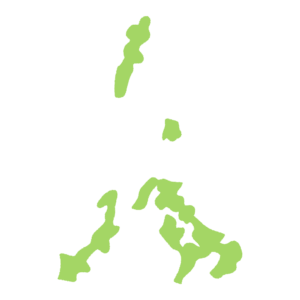 長崎県の地図のフリーイラスト Clip art of nagasaki-prefecture map