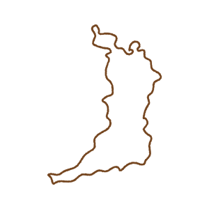 大阪府の地図のフリーイラスト Clip art of osaka-prefecture map