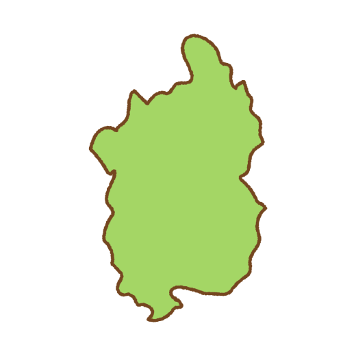 滋賀県の地図のイラスト