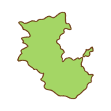 和歌山県の地図のイラスト
