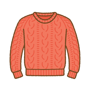セーターのフリーイラスト Clip art of sweater