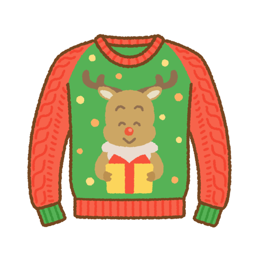 クリスマスセーターのイラスト