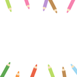 色鉛筆の背景素材のフリーイラスト Clip art of colored-pencil background
