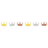 王冠のライン素材のフリーイラスト Clip art of crown line