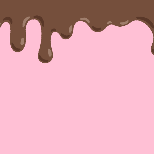 溶けたチョコレートの背景素材のイラスト